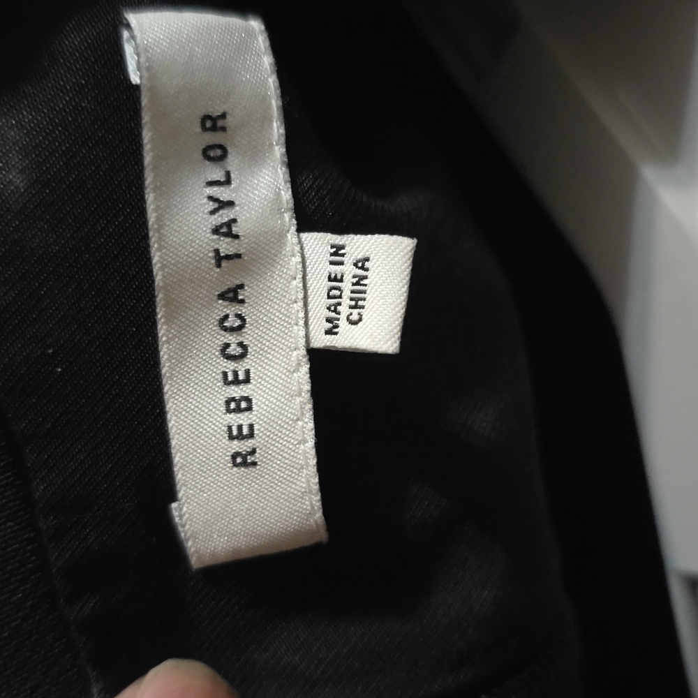 Rebecca Taylor Short-Sleeve Bow Dress Size 4 - Picture 5 of 16